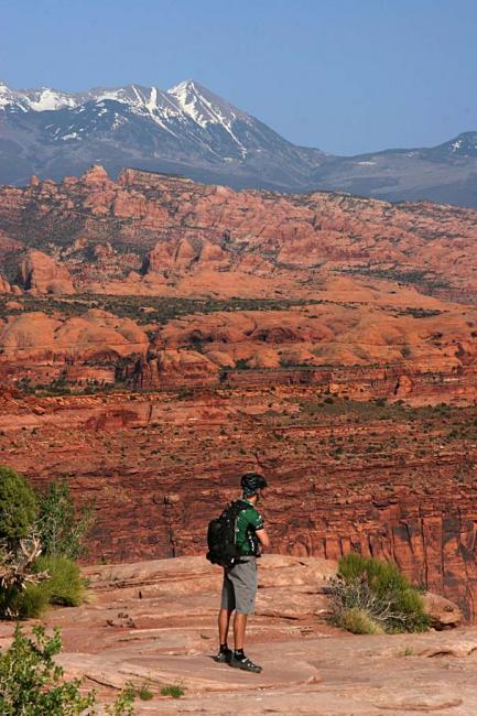Amasa Back with La Sal Mountains in Background