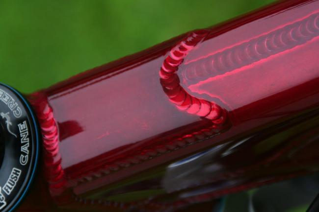 Closeup of bike