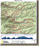 Rainbow Rim Trail Map by Dale Wiggins
