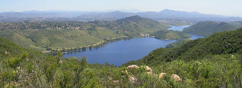 Lake Hodges from the overlook