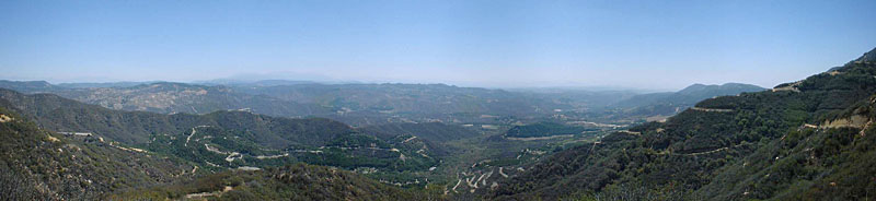 View of Del Luz the Tenaja Truck Trail (118K)