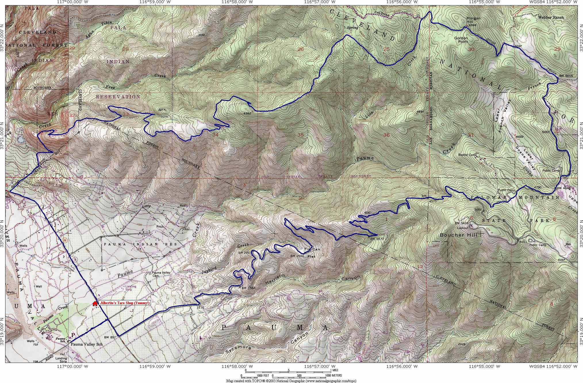 Palomar Mountain Epic Loop