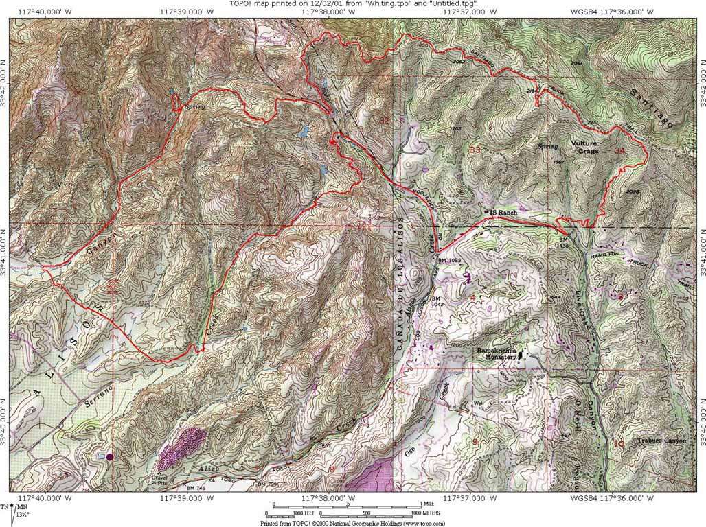 Whiting Ranch Hike Trails
